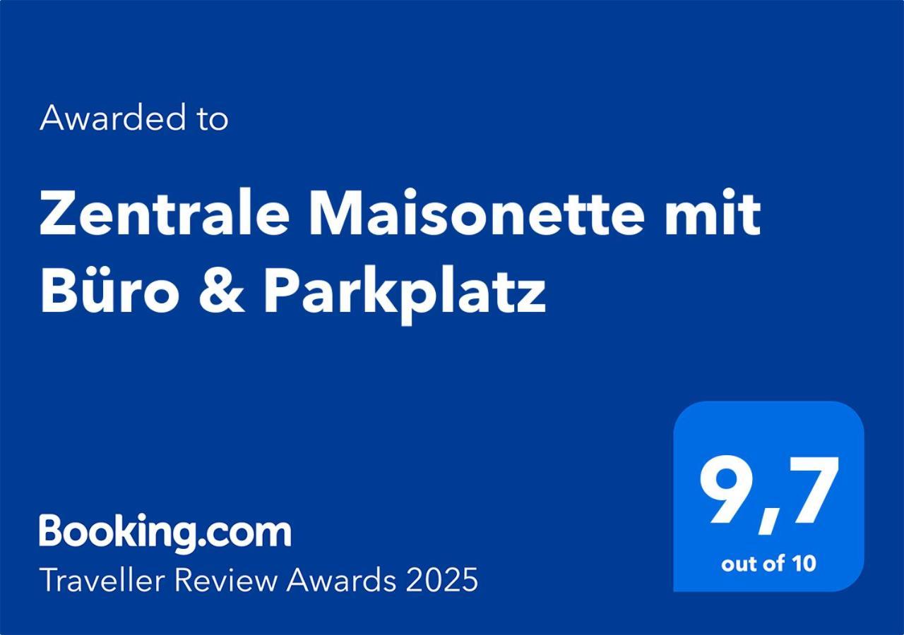 Zentrale Maisonette Mit Buero & Parkplatz 그리스하임 외부 사진